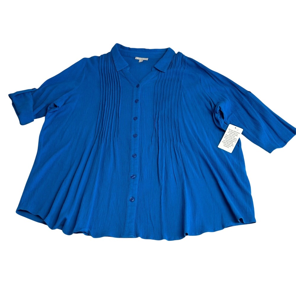 Coquette Feminine Romantic Fairy Whimsy Office Capsule Womens Blouse 3X 30/32